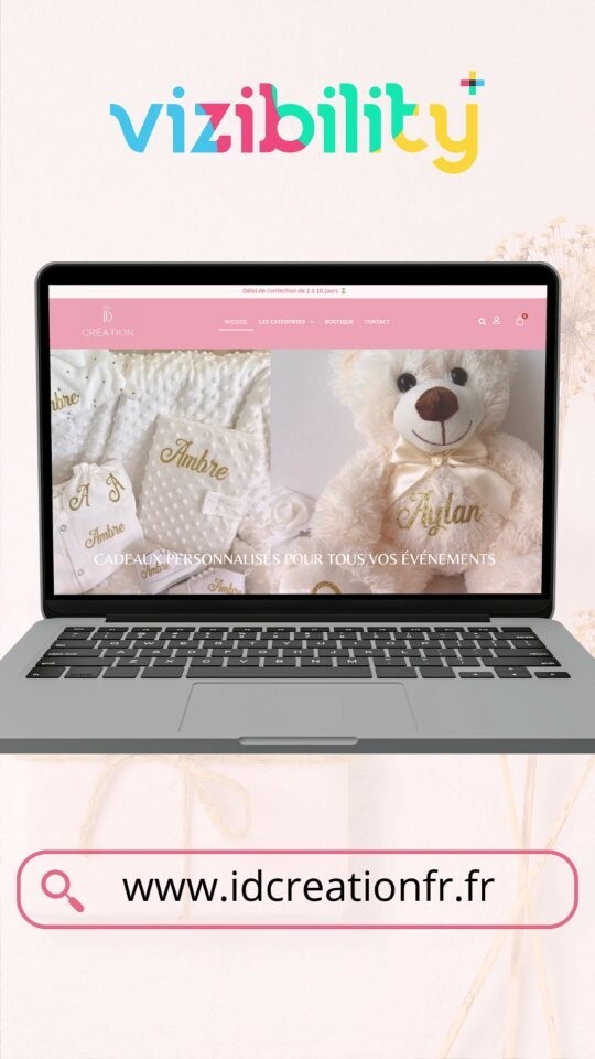 Présentation de la boutique en ligne de idcreation_Merci à ma cliente de m'avoir fait confiance pour la création de son site e-commerce 🛒

idcreation_ est une boutique en ligne spécialisée dans la personnalisation de textiles et accessoires pour femmes, enfants et hommes pour tous types d'événements.

Ma cliente voulait un site simple, épuré et surtout efficace afin que ses clients puissent retrouver ce qu’ils cherchent en quelques clics.

En plus de création du design sur mesure et du développement du site sur Wordpress, j'ai rédigé le contenu et travaillé le référencement naturel pour que le site de ma cliente soit bien classé dans les résultats des moteurs de recherche 🔝.

Voici le résultat 👇👇

https://idcreationfr.fr/

Dites-moi en commentaires ce que vous en pensez 🥰

Si vous aussi vous voulez votre site internet professionnel sur mesure et à l'image de votre marque, vous savez qui contacter 😎

Contactez-moi en DM ou via mon site internet 🌐 (lien en bio et en premier en commentaire), pour discuter de votre futur site internet.

Ma devise :"La qualité ou rien"

entrepreneur agenceweb creationsiteweb refontesiteinternet siteecommerce siteonepage webmasterfreelance offrecreationsite webmaster marketingdigital visibilitédigitale smallbusinessfrance entreprendreaufeminin artisan artisanfrancais autoentrepreneur personnalisation coffretcadeaupersonnalise coffretcadeau